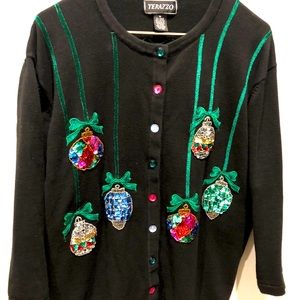 Beautiful orUgly Christmas Sweater Sequin/Beaded🎄